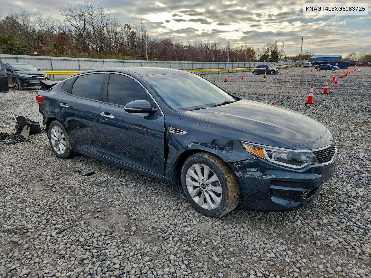 KNAGT4L3XG5083725 2016 Kia Optima Lx
