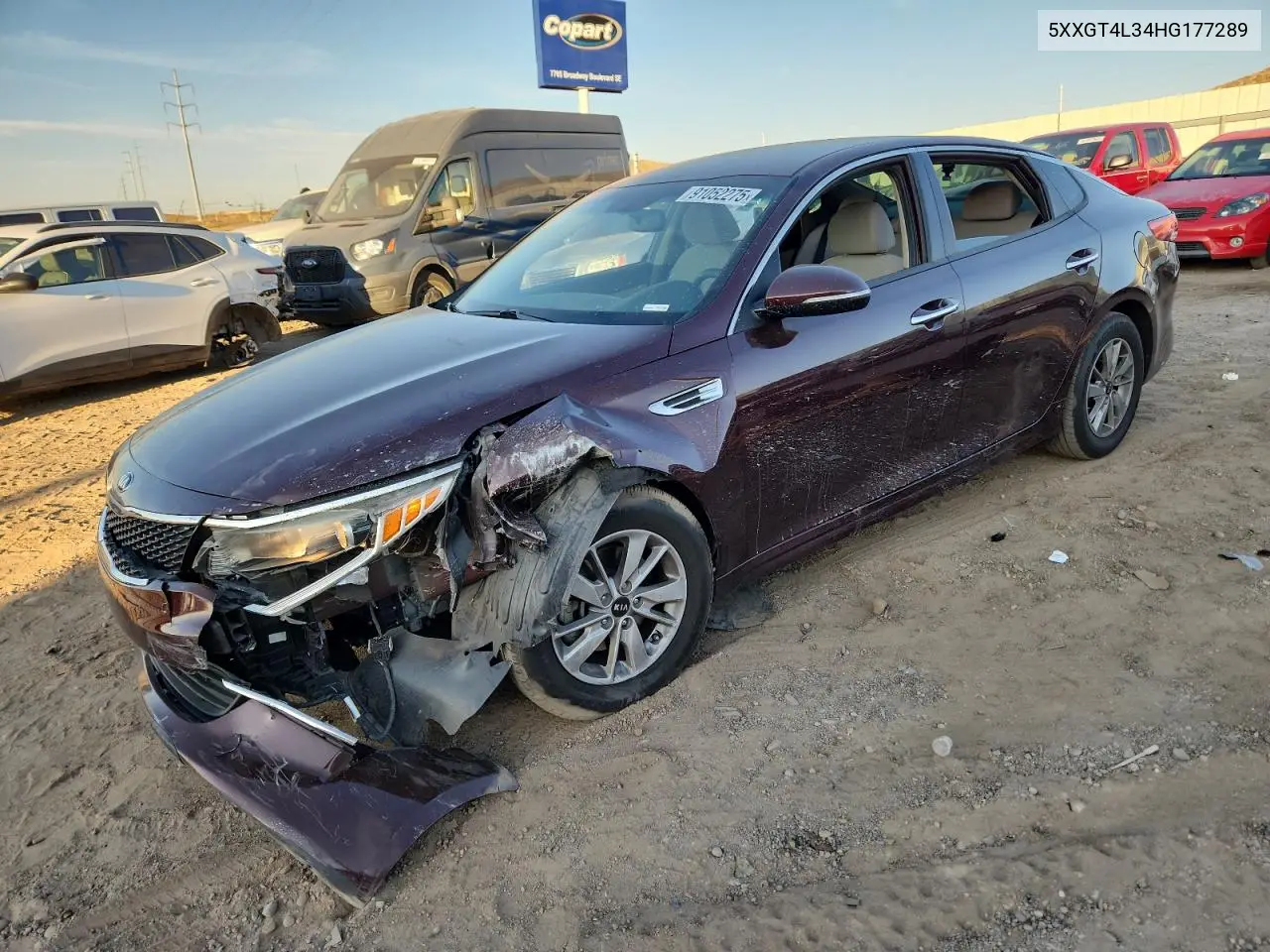 5XXGT4L34HG177289 2017 Kia Optima