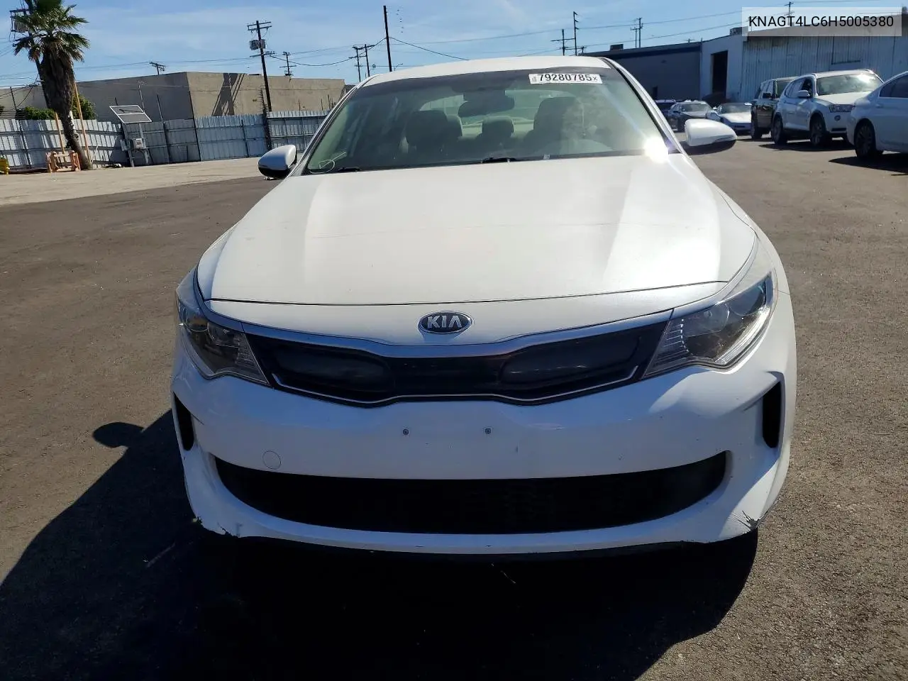 KNAGT4LC6H5005380 2017 Kia Optima Hybrid Premium