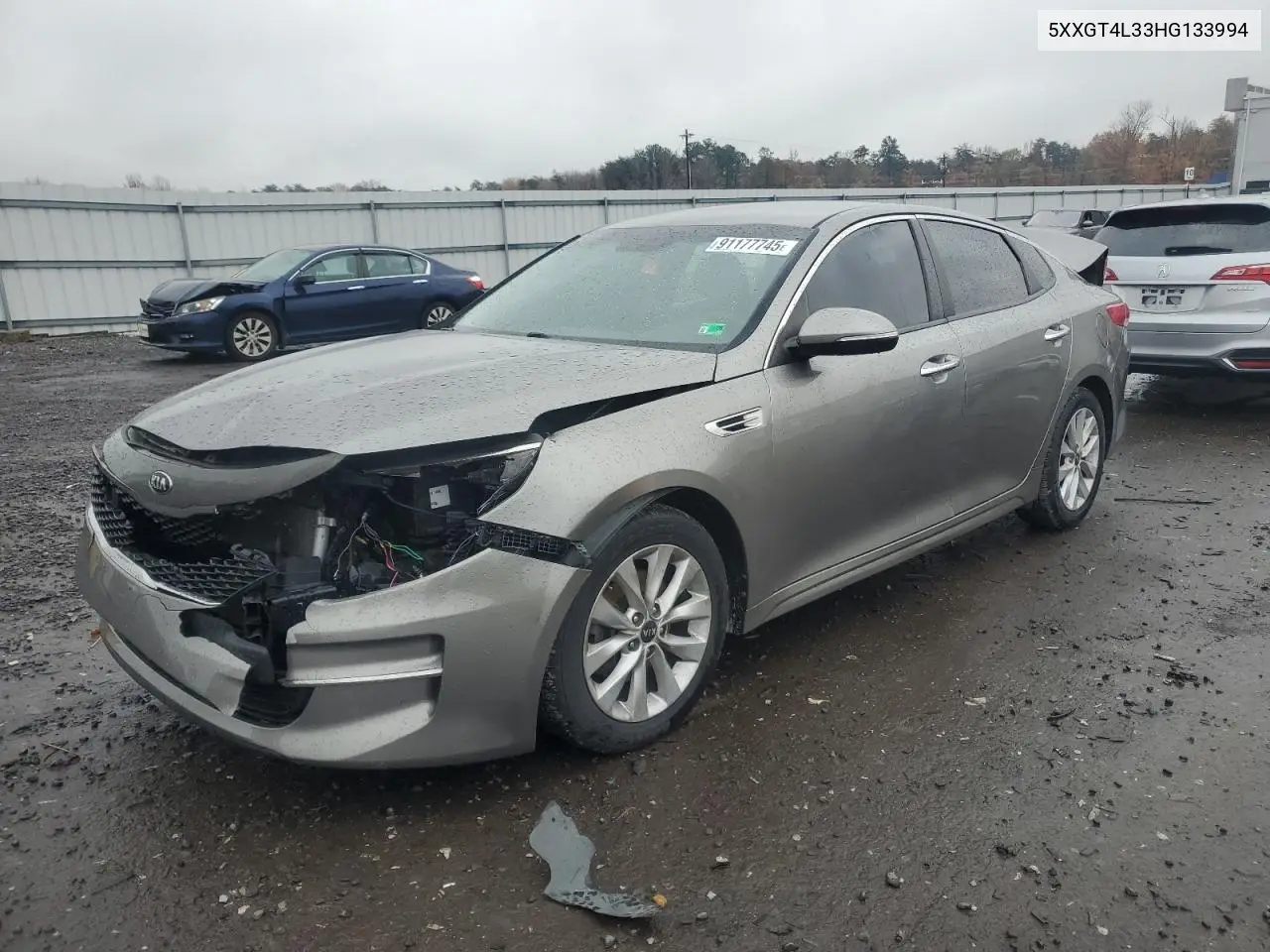 5XXGT4L33HG133994 2017 Kia Optima Lx