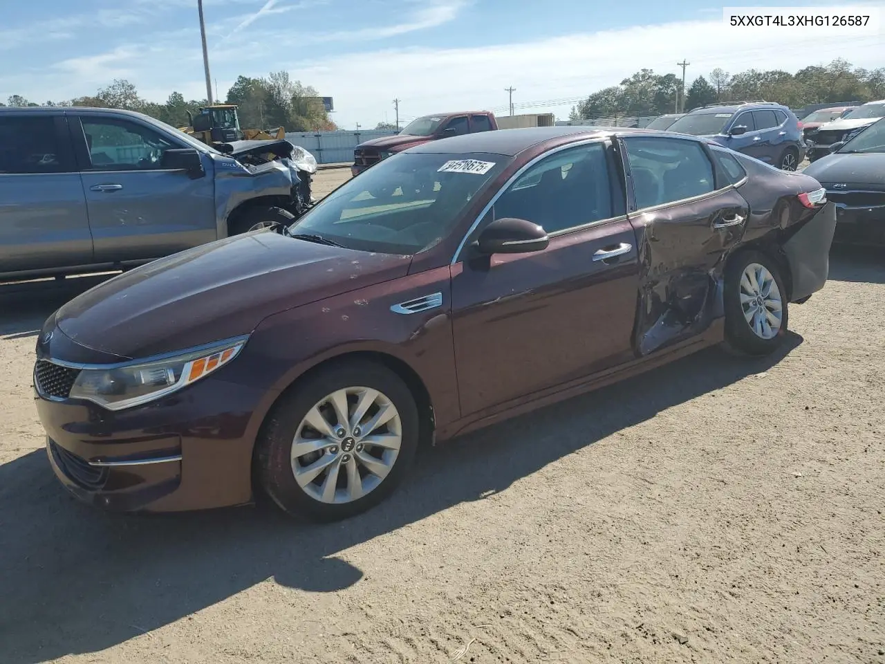 5XXGT4L3XHG126587 2017 Kia Optima Lx
