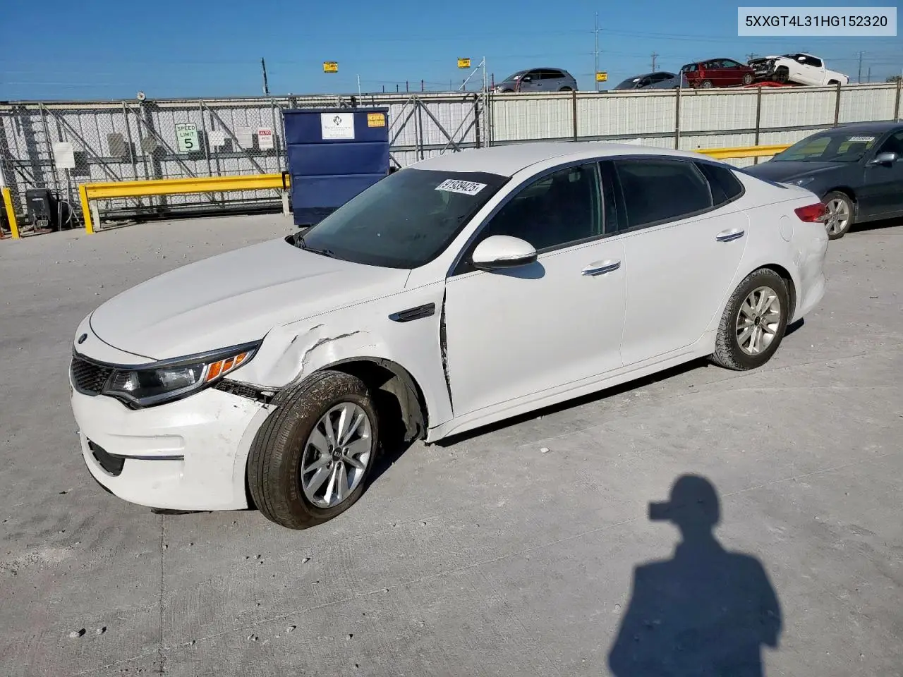 5XXGT4L31HG152320 2017 Kia Optima Lx