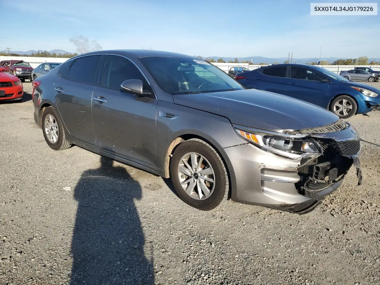 5XXGT4L34JG179226 2018 Kia Optima Lx
