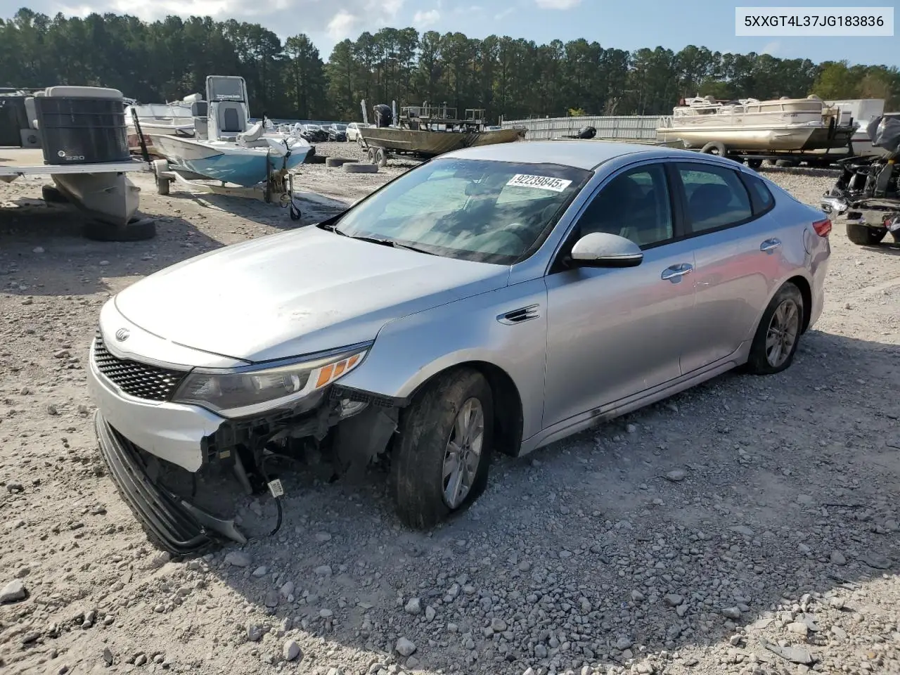 5XXGT4L37JG183836 2018 Kia Optima Lx
