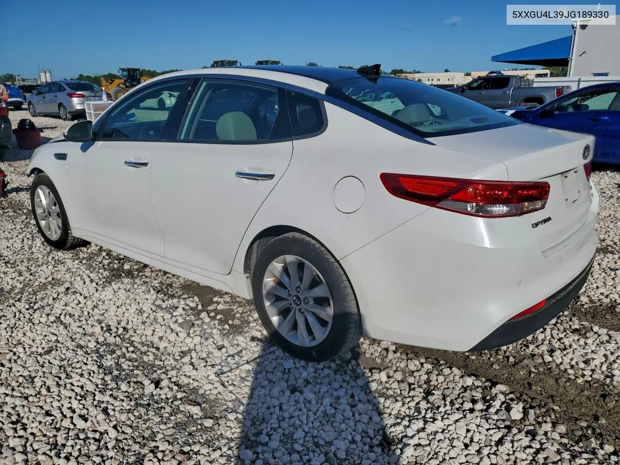 5XXGU4L39JG189330 2018 Kia Optima Ex