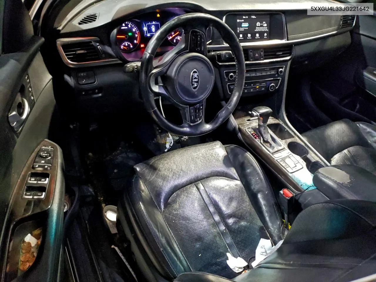 5XXGU4L33JG221642 2018 Kia Optima Ex