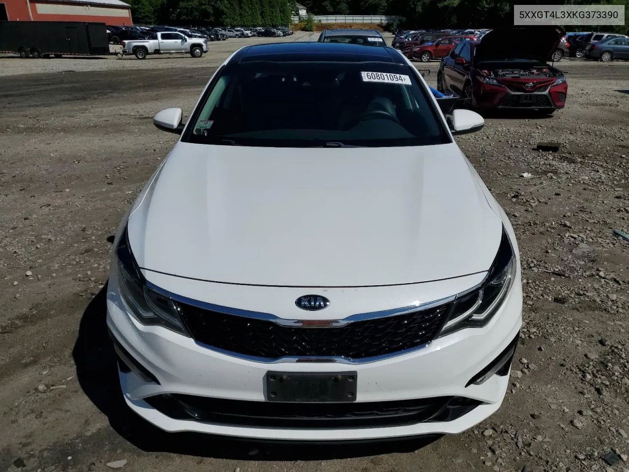 2019 Kia Optima Lx VIN: 5XXGT4L3XKG373390 Lot: 60801094