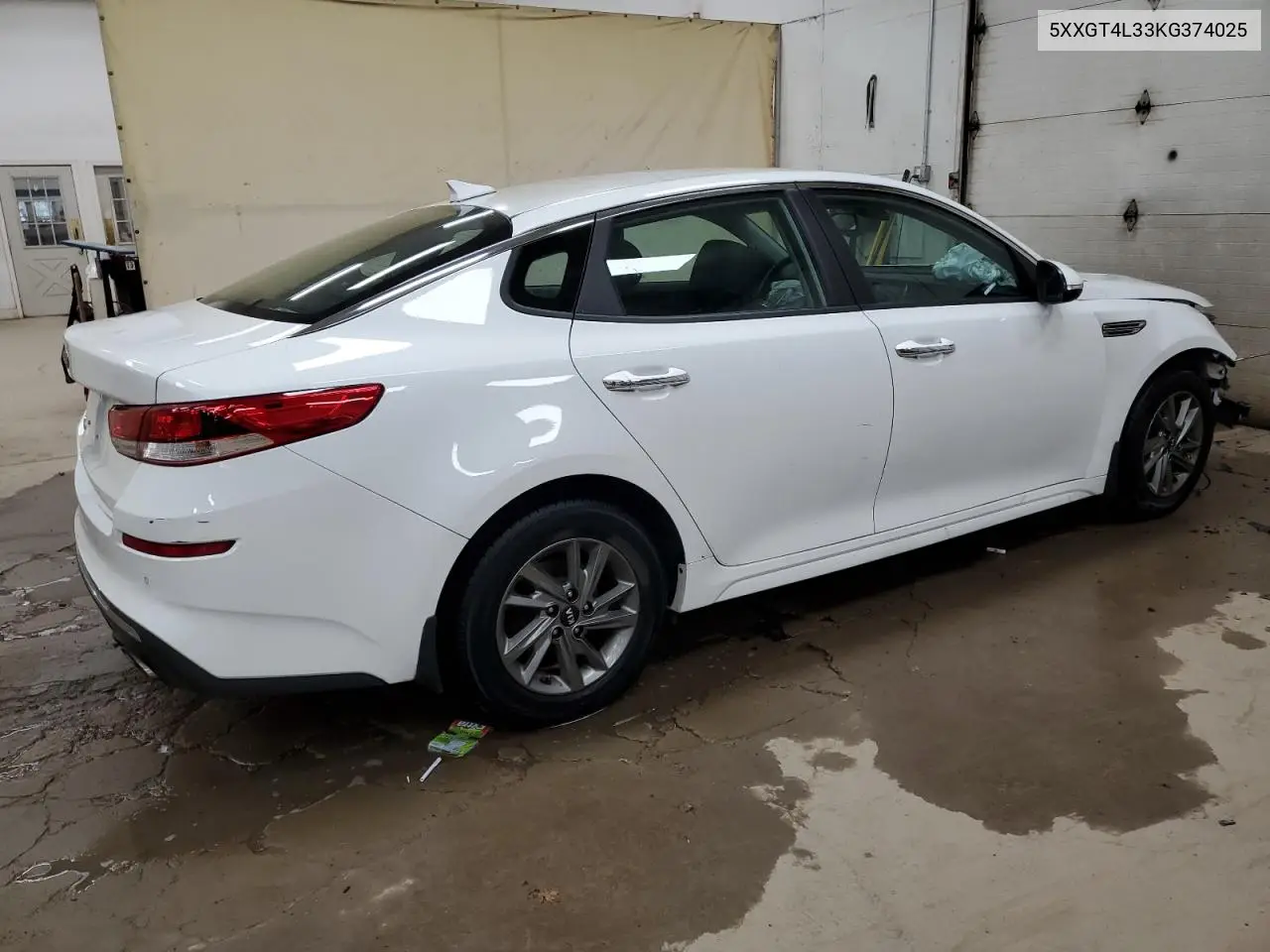 5XXGT4L33KG374025 2019 Kia Optima Lx