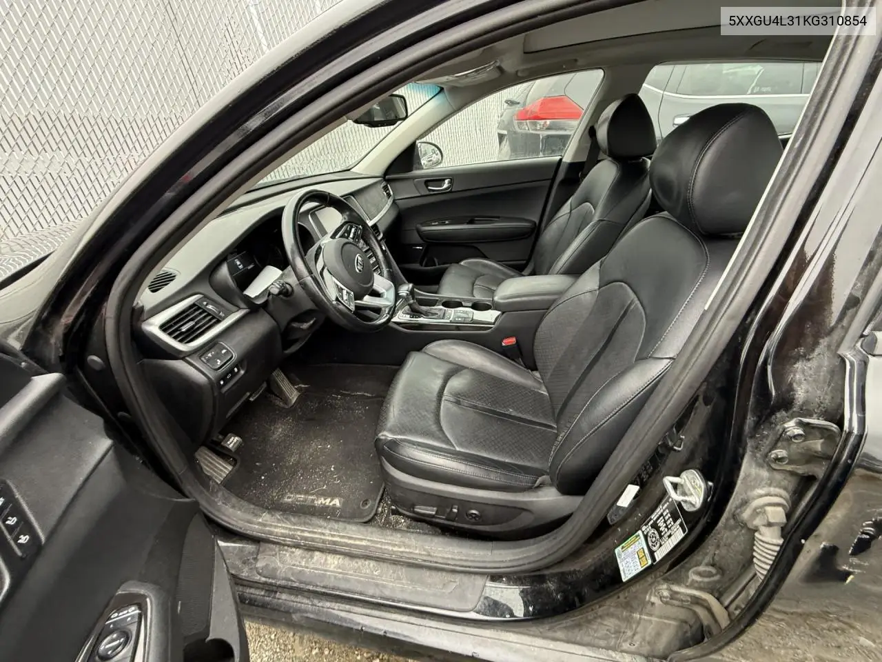 5XXGU4L31KG310854 2019 Kia Optima Ex