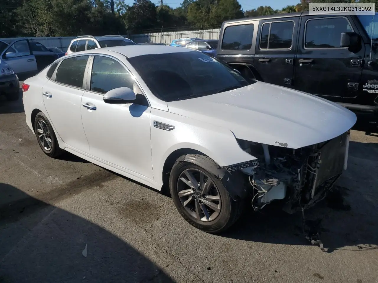 5XXGT4L32KG318092 2019 Kia Optima Lx