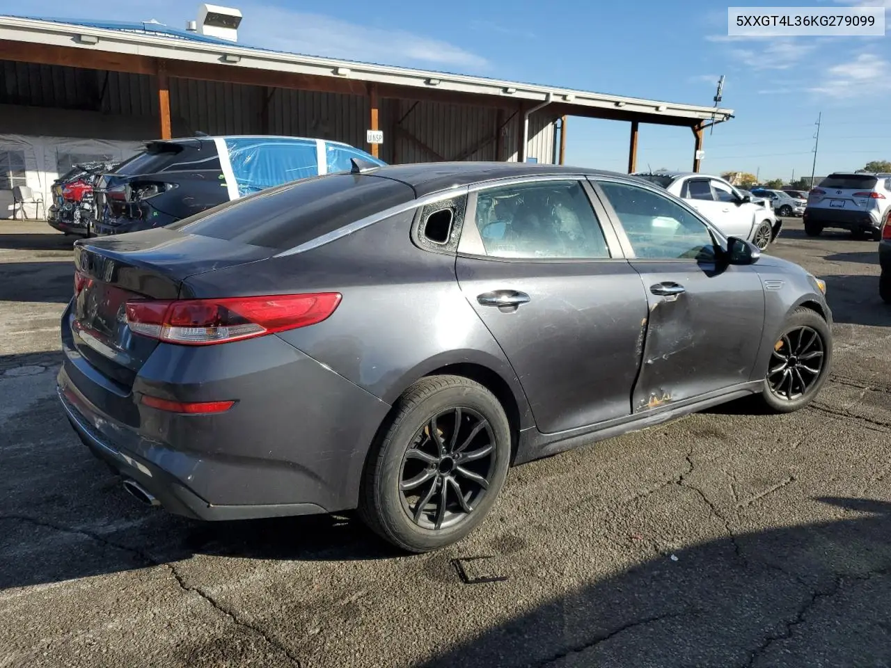 5XXGT4L36KG279099 2019 Kia Optima Lx