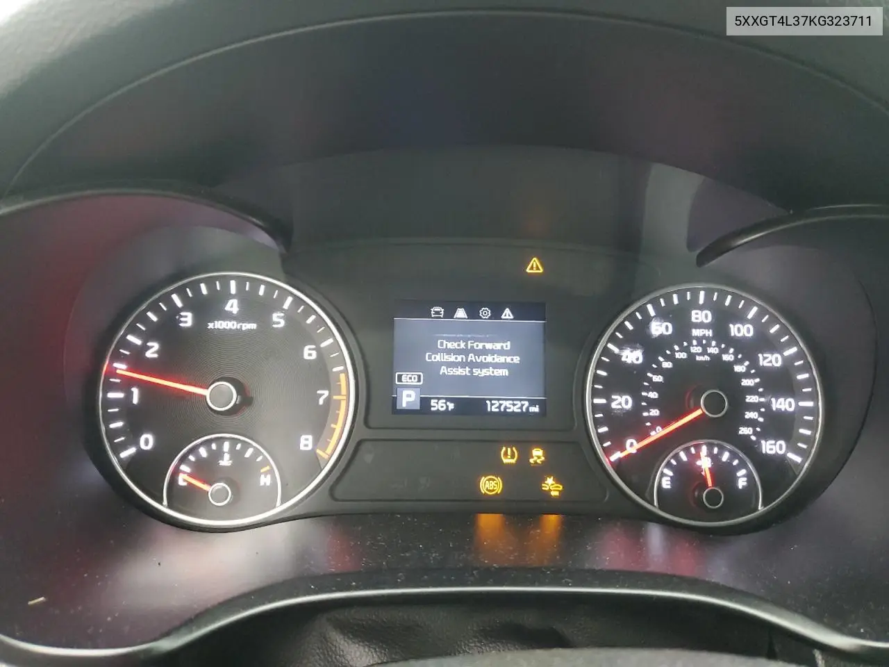 5XXGT4L37KG323711 2019 Kia Optima Lx
