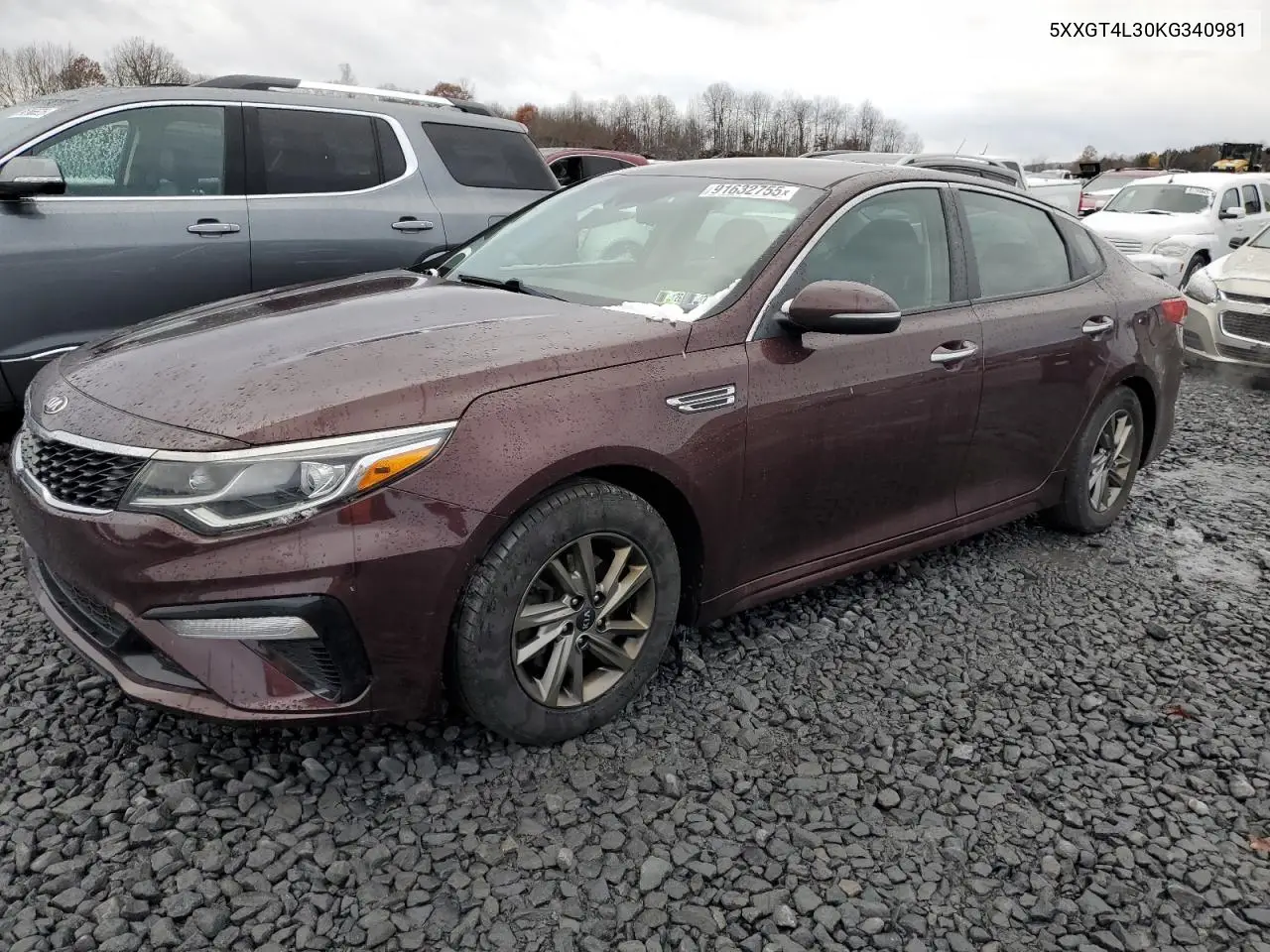 5XXGT4L30KG340981 2019 Kia Optima Lx