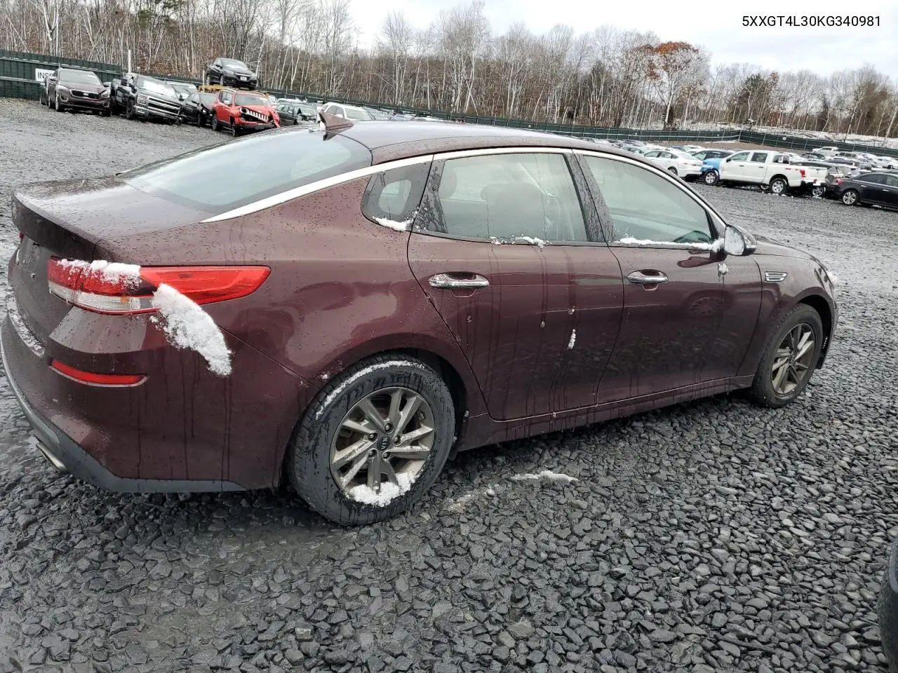 5XXGT4L30KG340981 2019 Kia Optima Lx