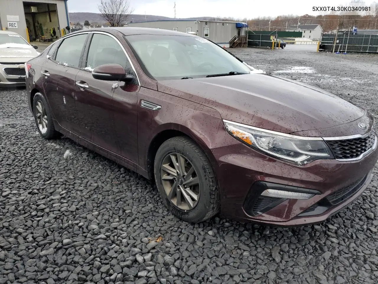5XXGT4L30KG340981 2019 Kia Optima Lx