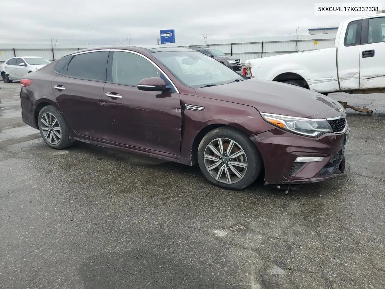 5XXGU4L17KG332338 2019 Kia Optima Ex
