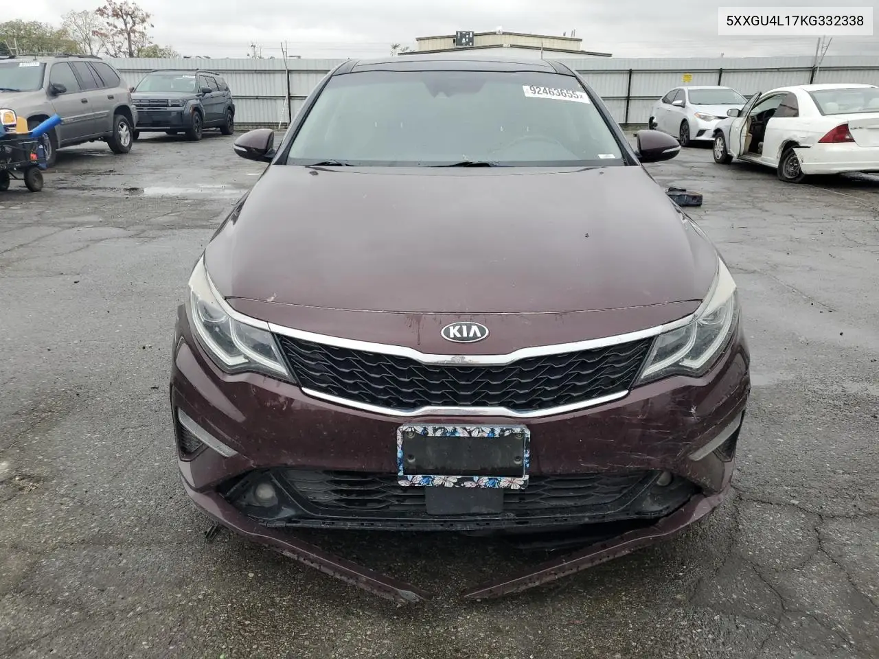 5XXGU4L17KG332338 2019 Kia Optima Ex