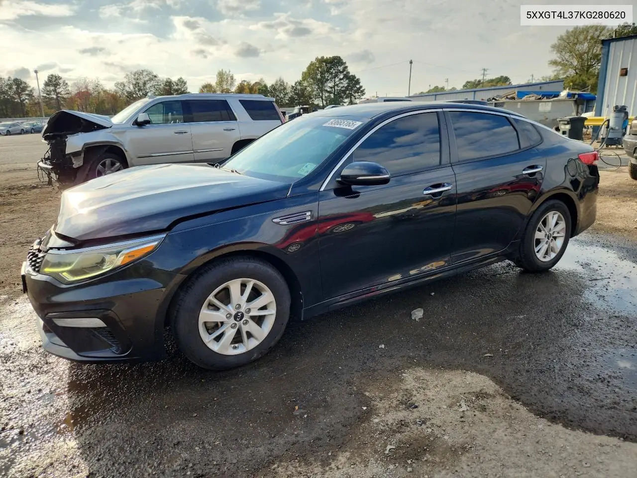 5XXGT4L37KG280620 2019 Kia Optima Lx