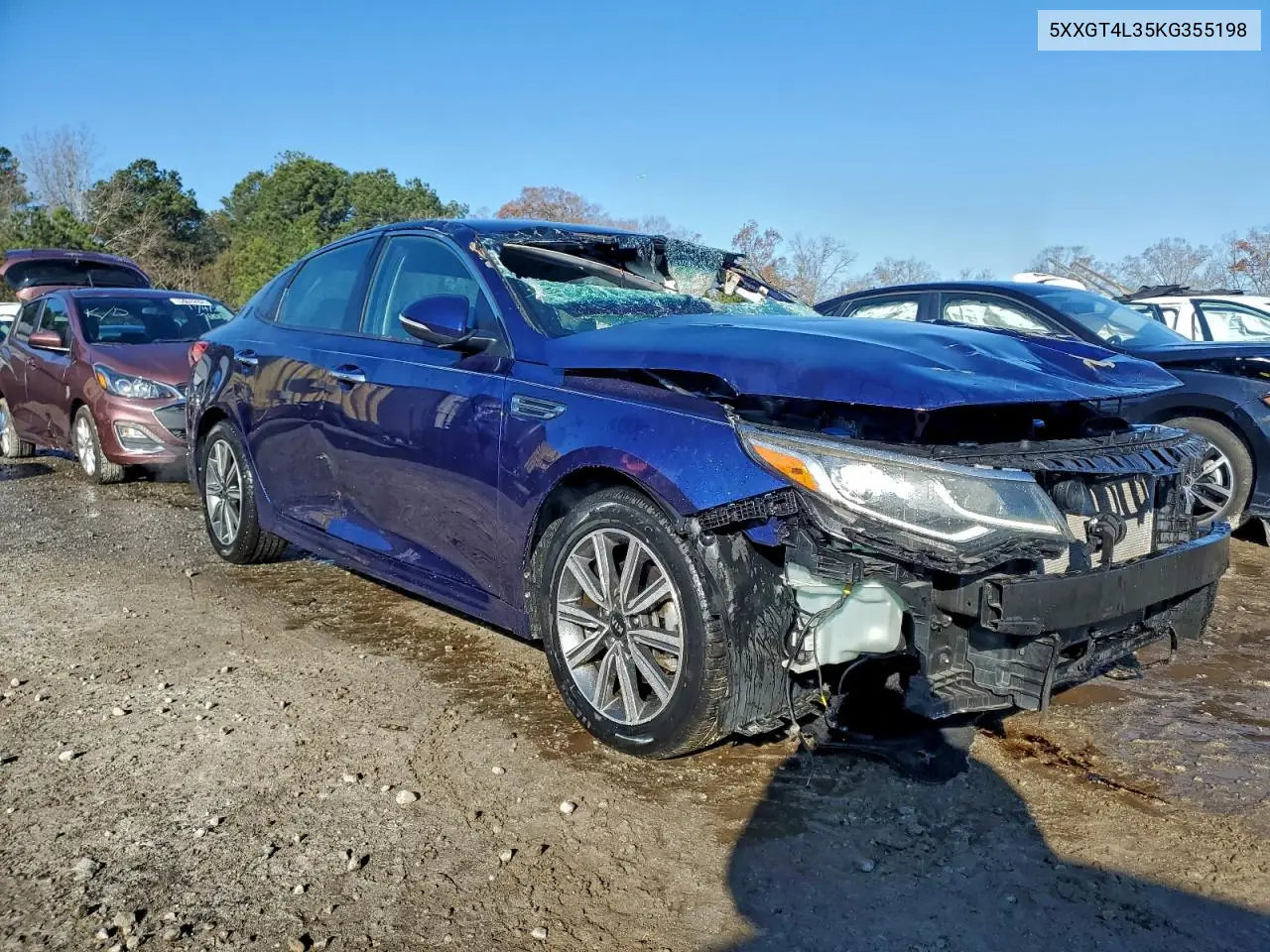 5XXGT4L35KG355198 2019 Kia Optima Lx