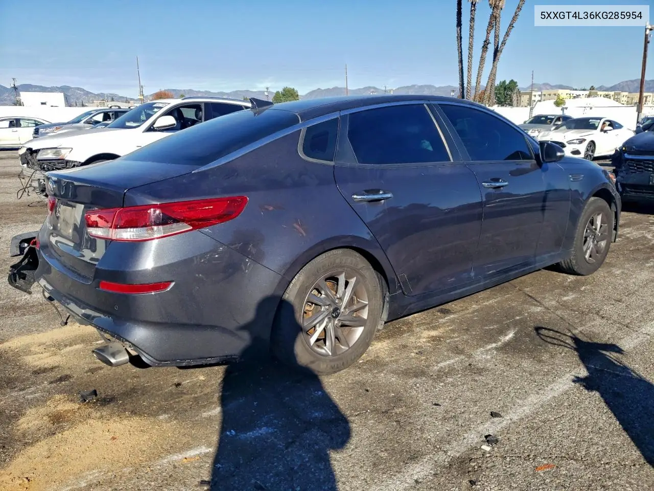 5XXGT4L36KG285954 2019 Kia Optima Lx
