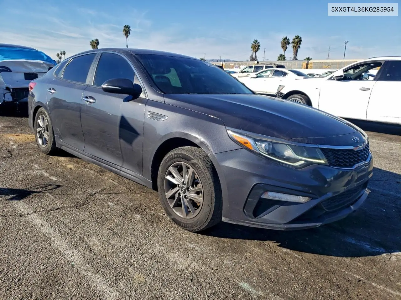 5XXGT4L36KG285954 2019 Kia Optima Lx
