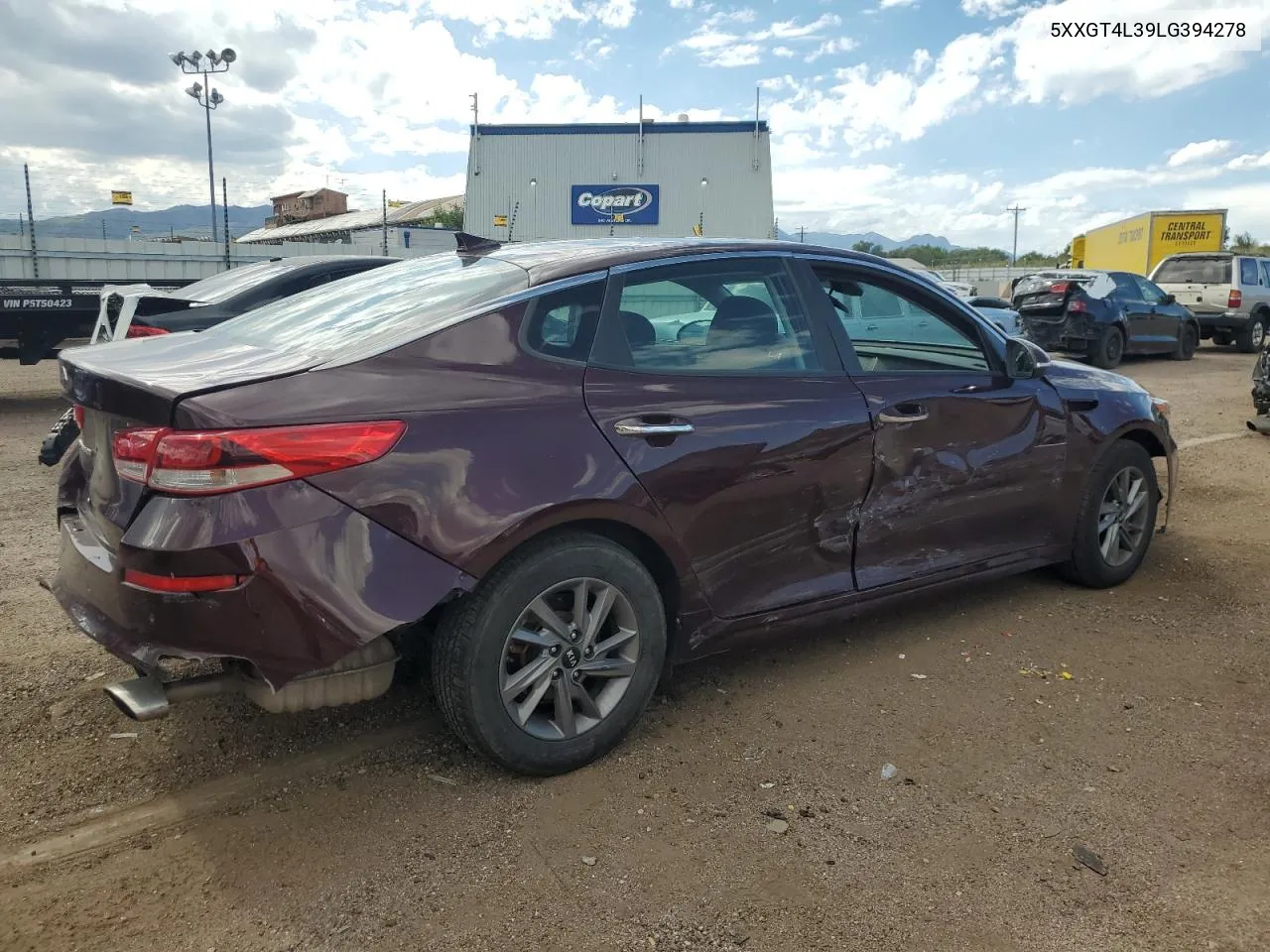 2020 Kia Optima Lx VIN: 5XXGT4L39LG394278 Lot: 67217344