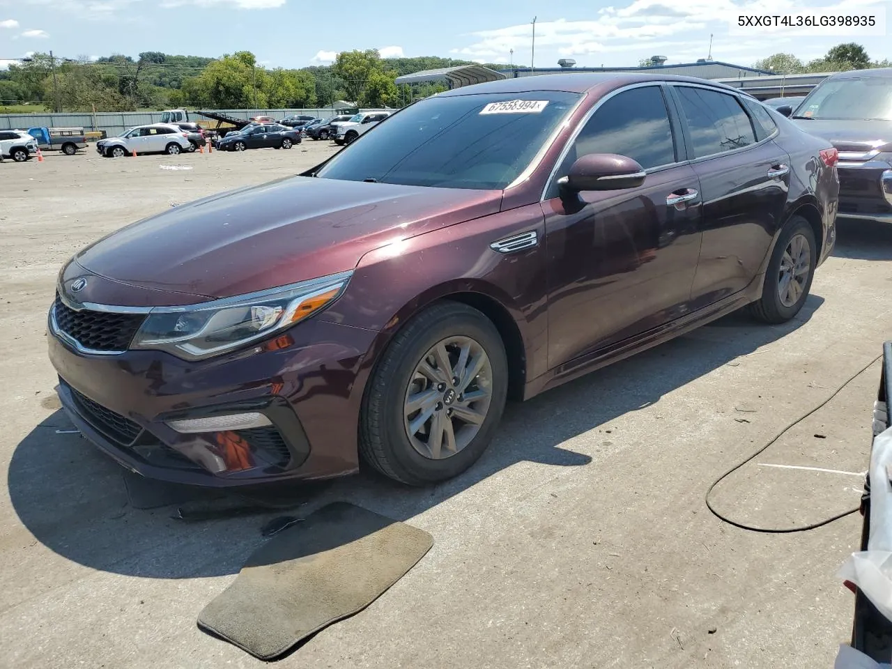 2020 Kia Optima Lx VIN: 5XXGT4L36LG398935 Lot: 67558994