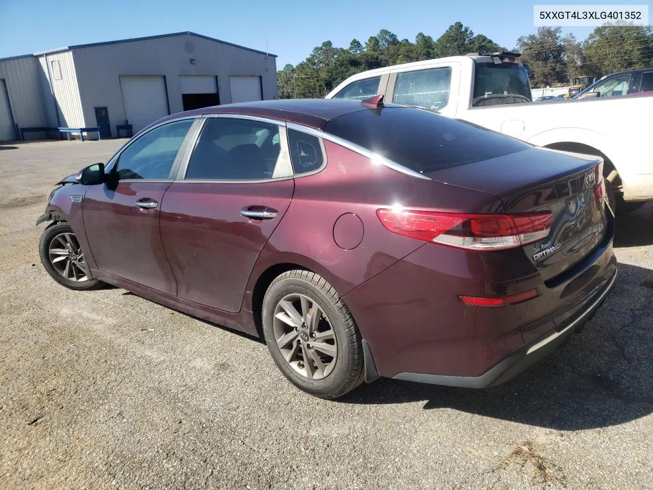 5XXGT4L3XLG401352 2020 Kia Optima Lx