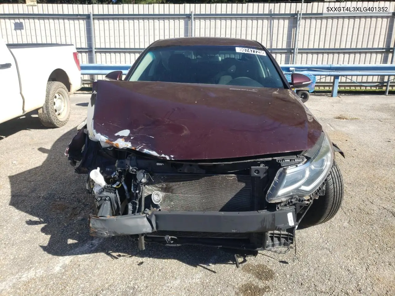 5XXGT4L3XLG401352 2020 Kia Optima Lx