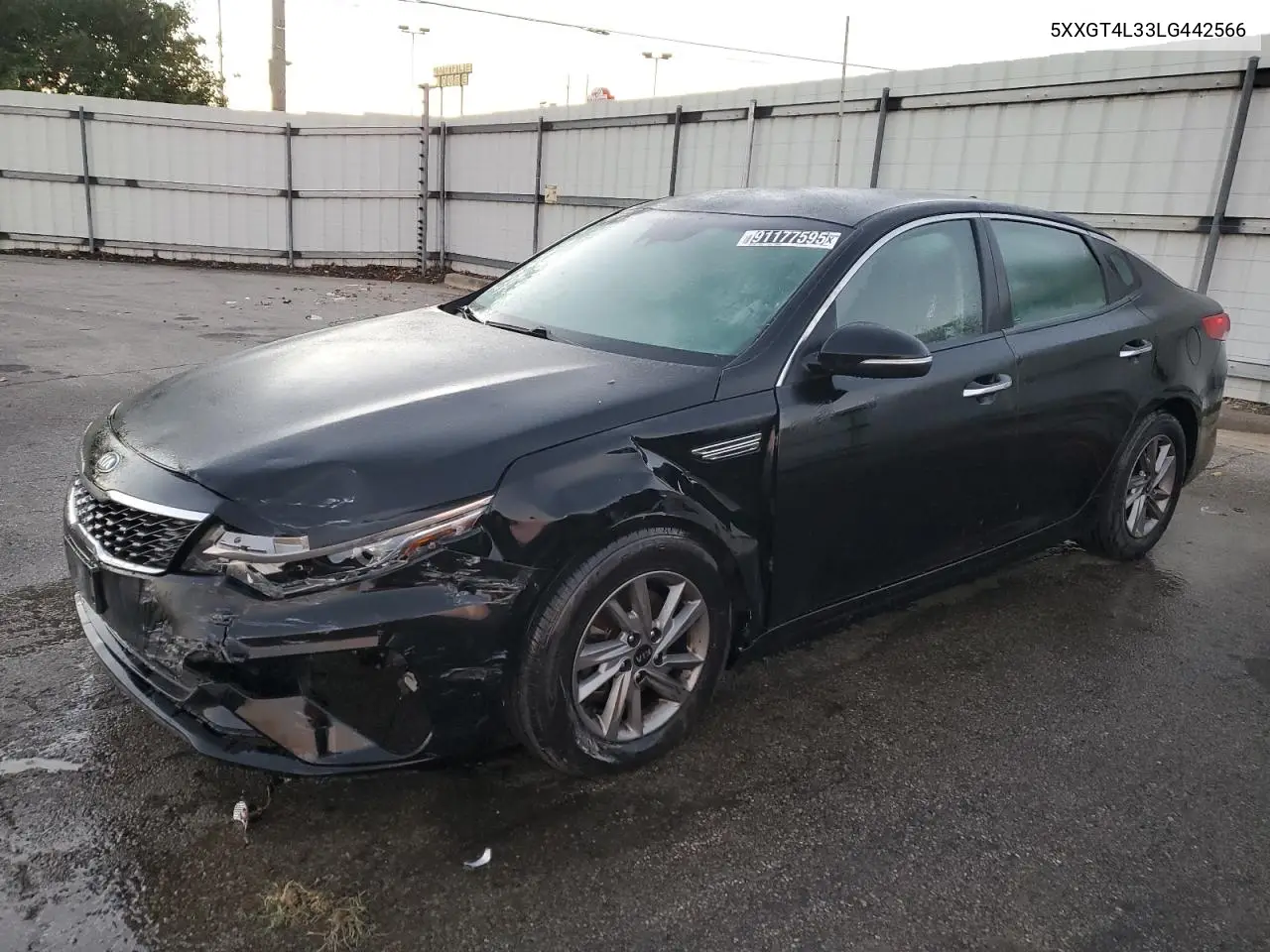 5XXGT4L33LG442566 2020 Kia Optima Lx