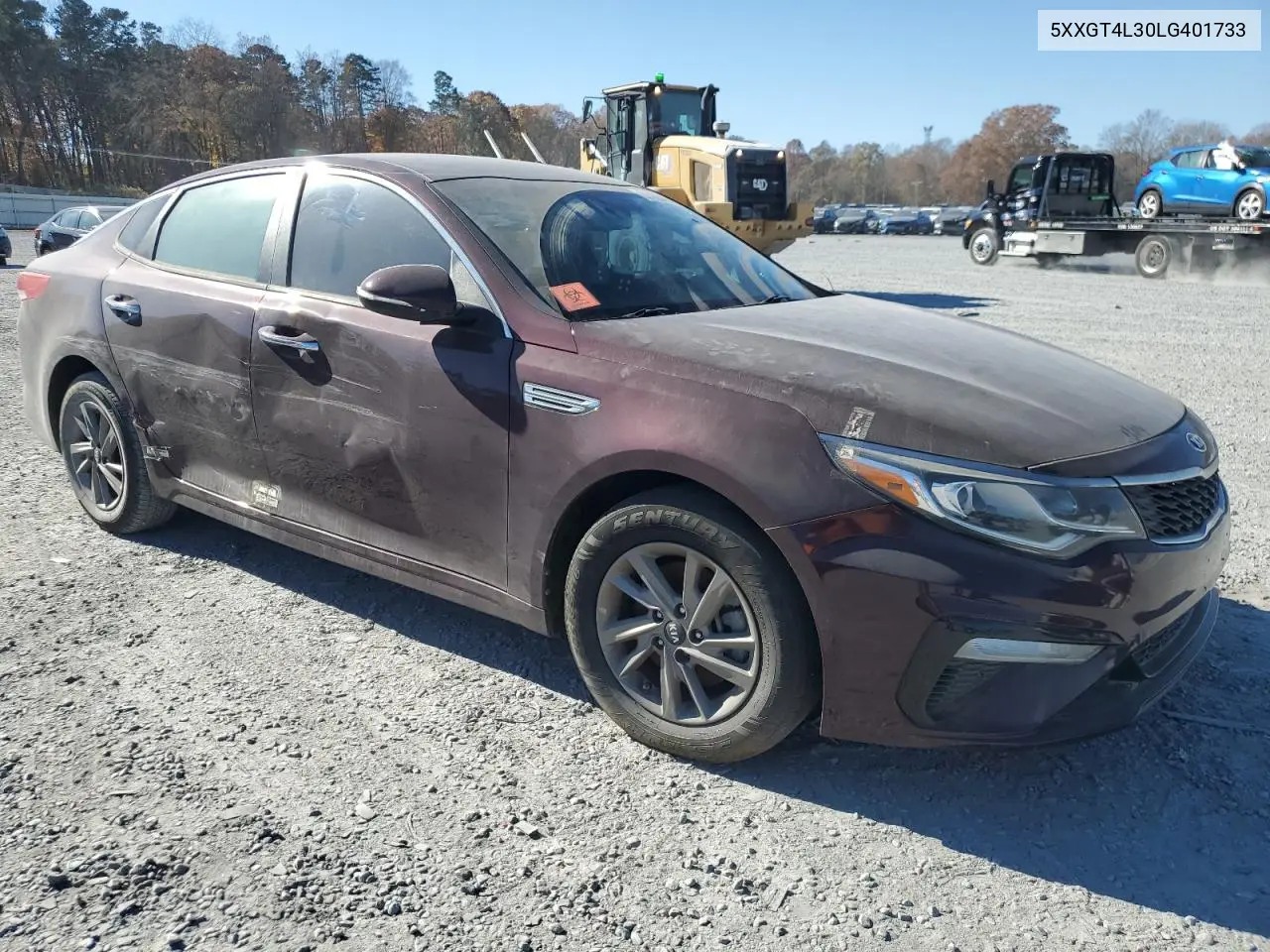 5XXGT4L30LG401733 2020 Kia Optima Lx