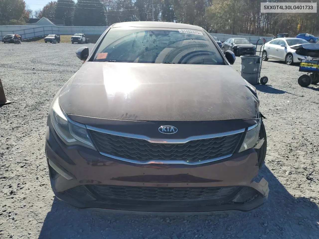 5XXGT4L30LG401733 2020 Kia Optima Lx