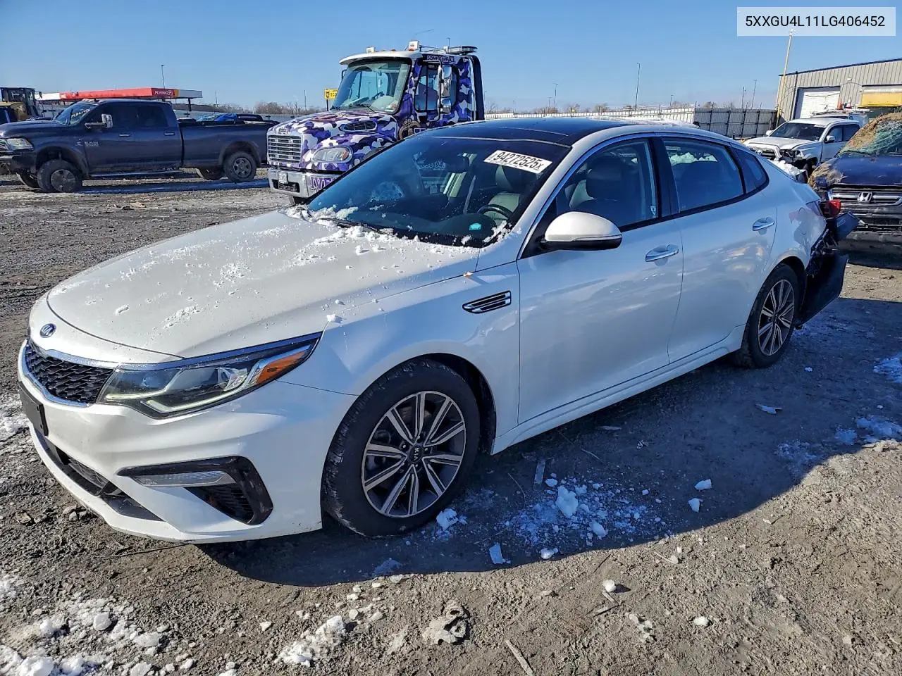 5XXGU4L11LG406452 2020 Kia Optima Ex