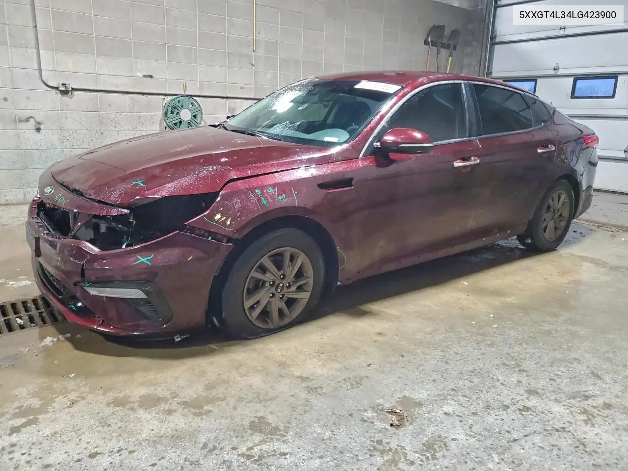 5XXGT4L34LG423900 2020 Kia Optima Lx