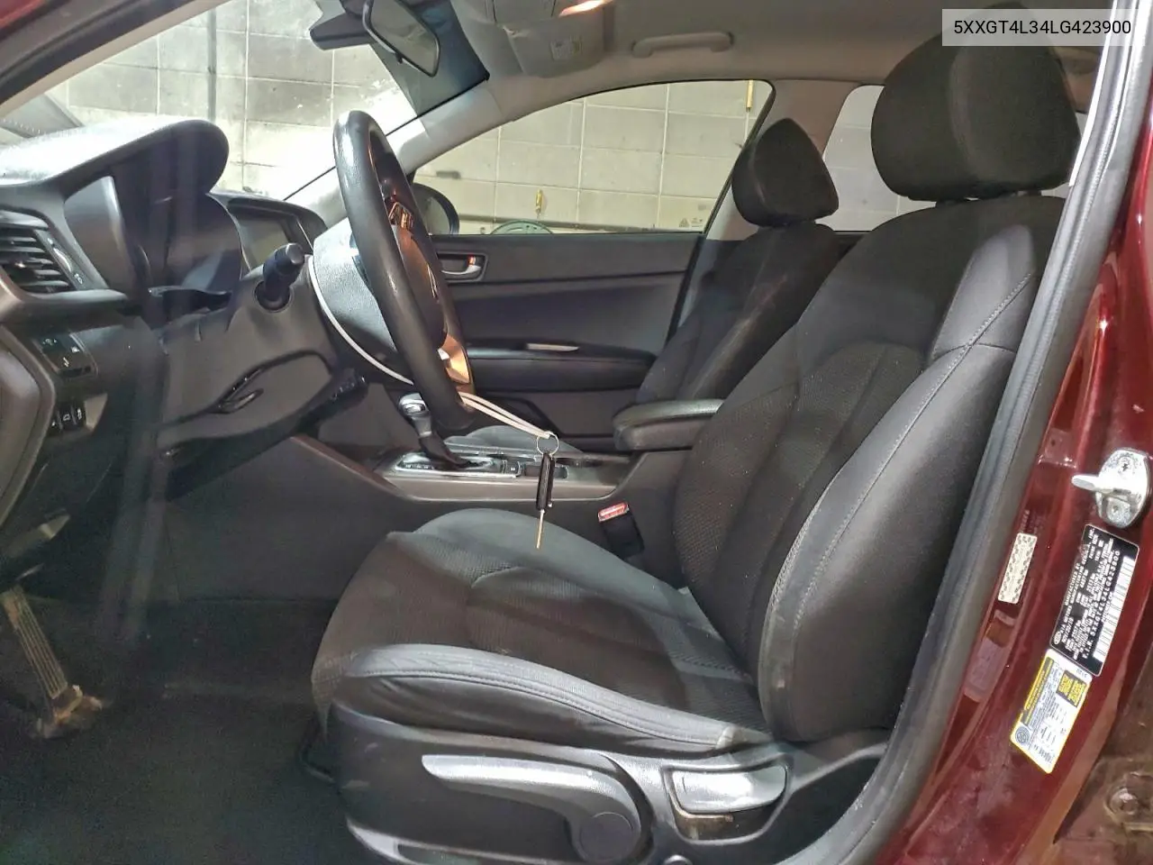 5XXGT4L34LG423900 2020 Kia Optima Lx