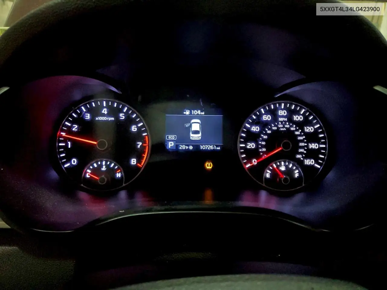 5XXGT4L34LG423900 2020 Kia Optima Lx