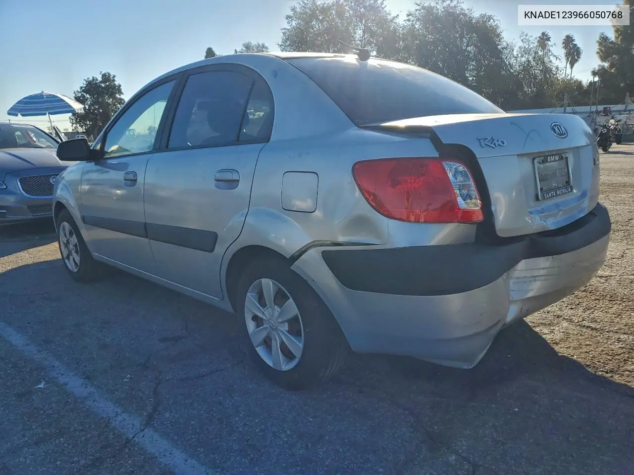 KNADE123966050768 2006 Kia Rio