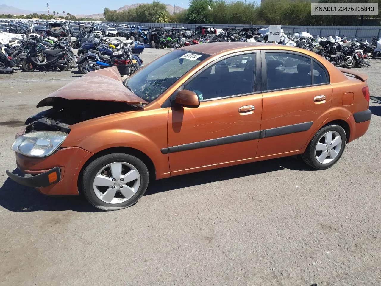 KNADE123476205843 2007 Kia Rio Base