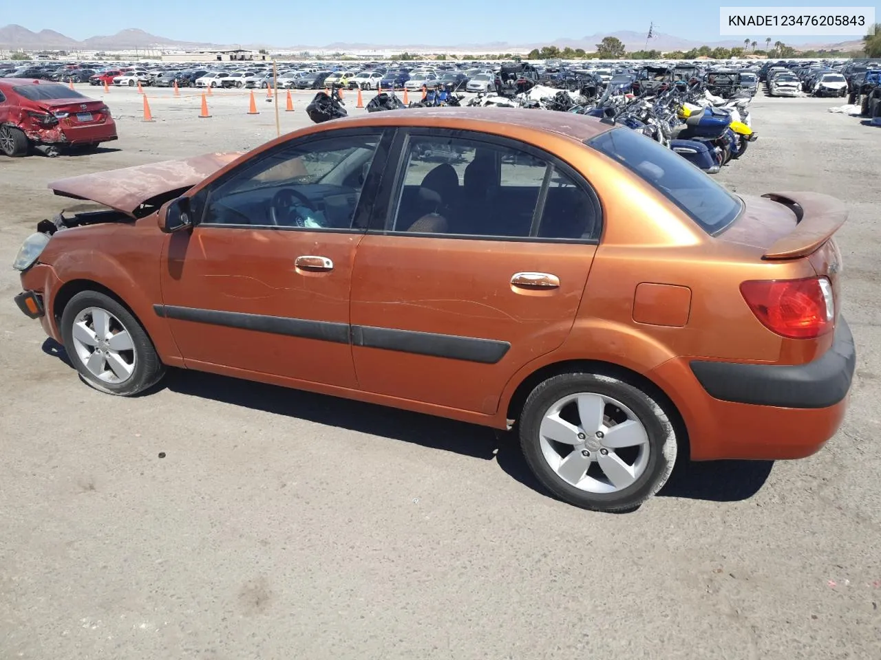 KNADE123476205843 2007 Kia Rio Base