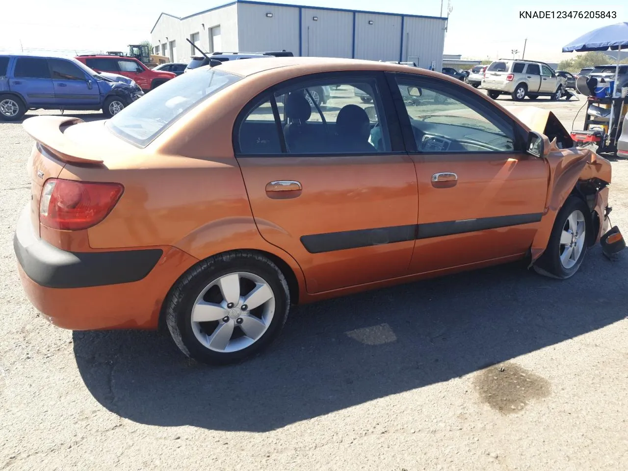 KNADE123476205843 2007 Kia Rio Base