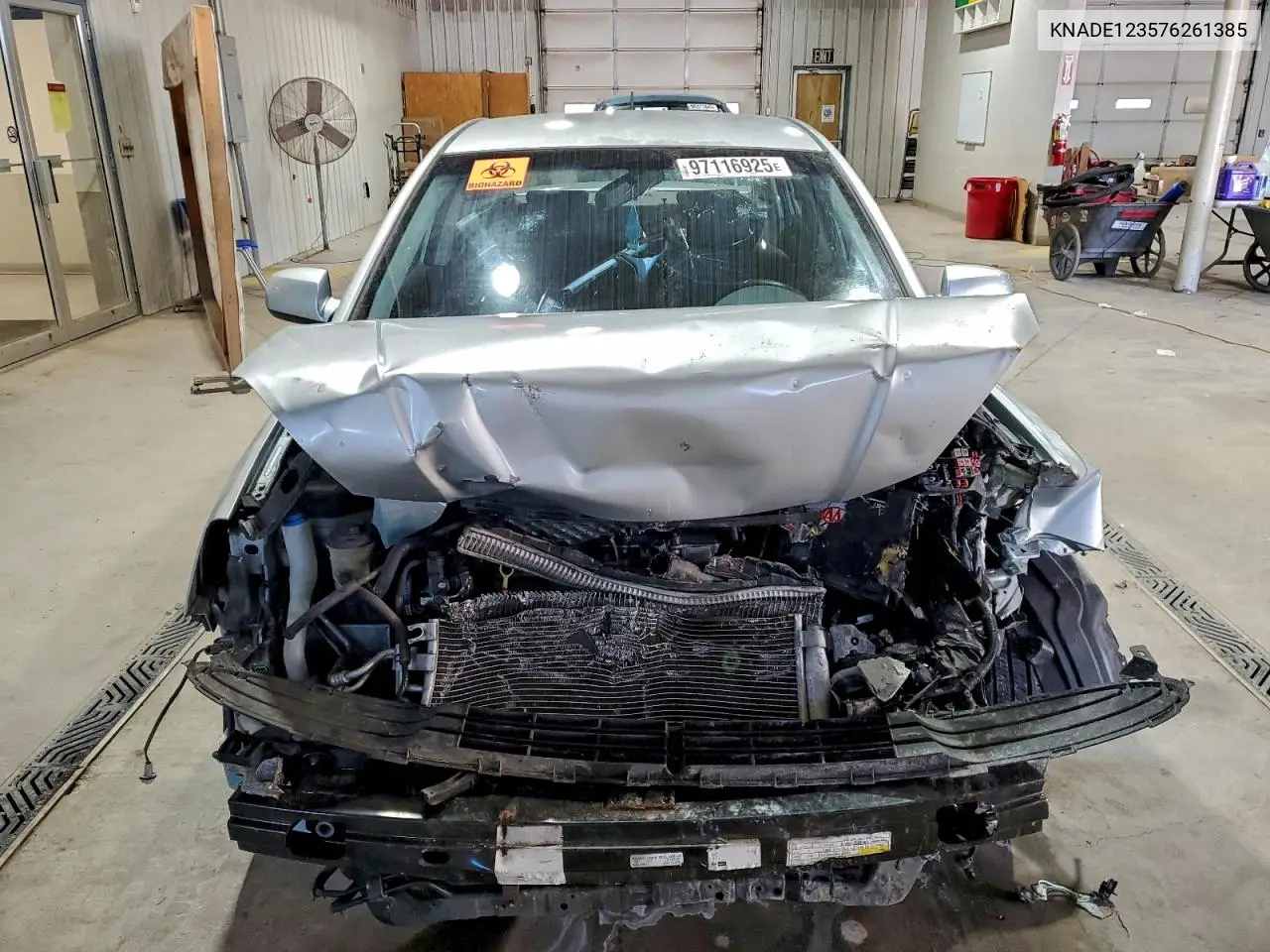 KNADE123576261385 2007 Kia Rio Base