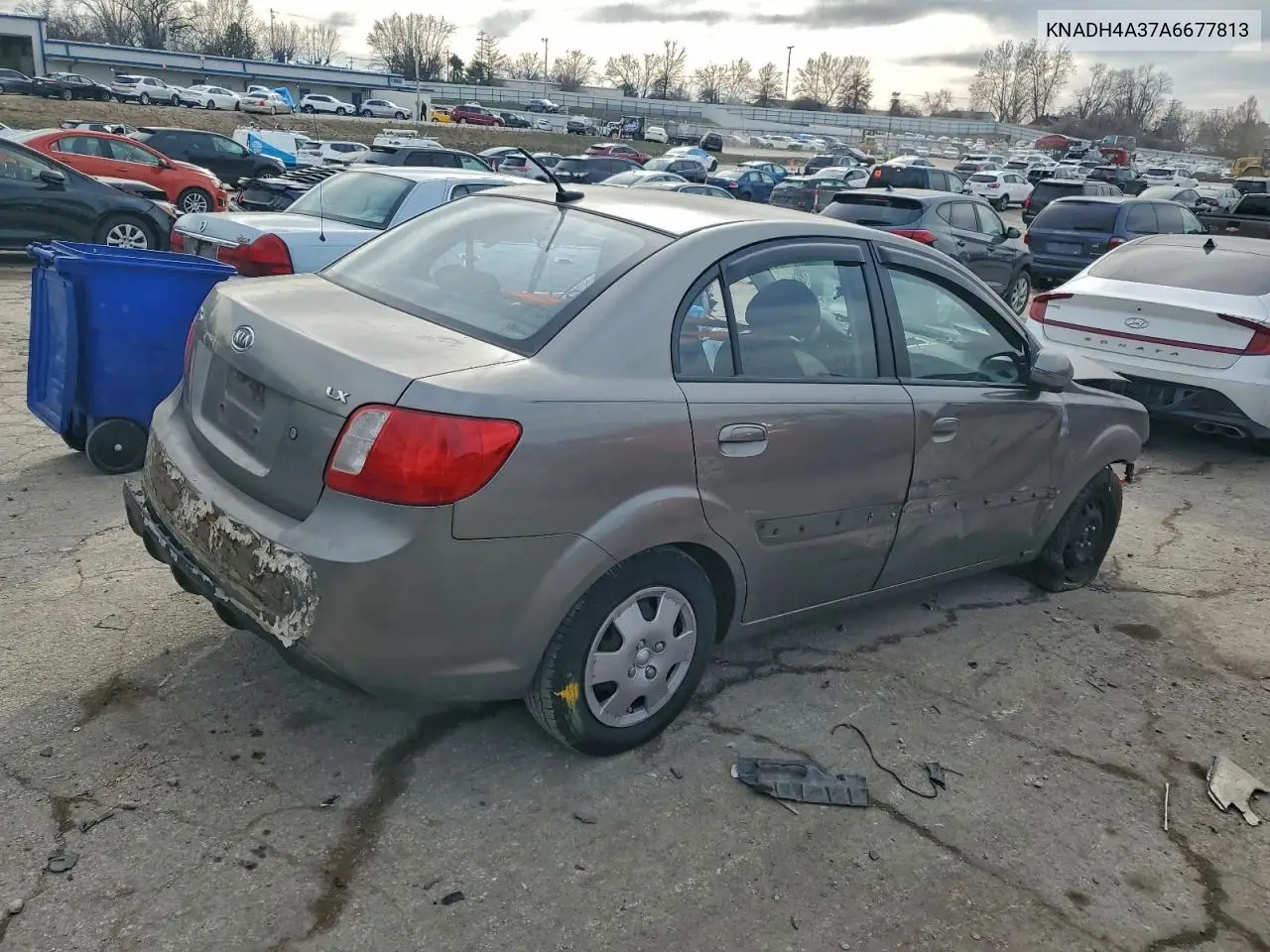 KNADH4A37A6677813 2010 Kia Rio Lx