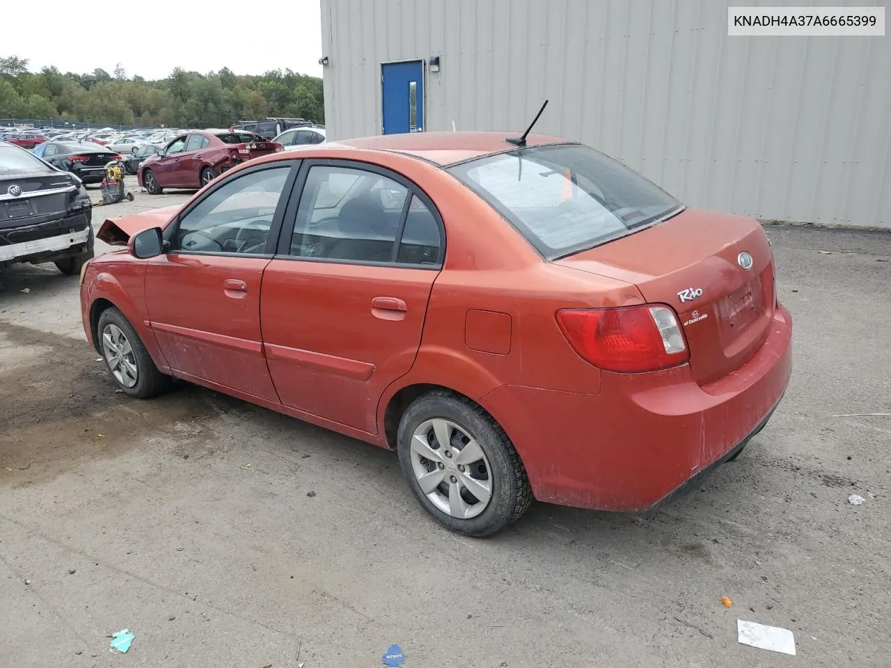 KNADH4A37A6665399 2010 Kia Rio Lx