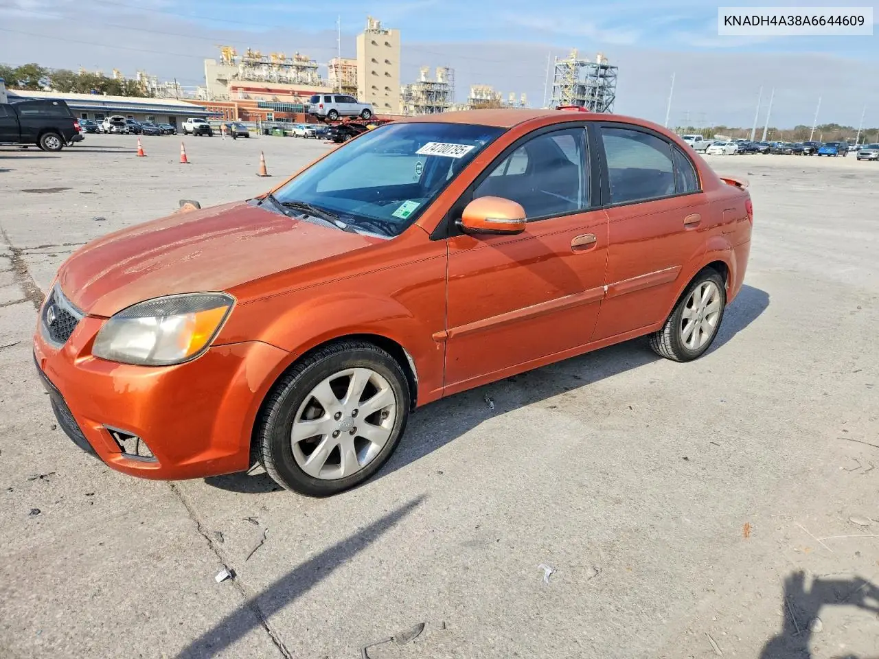KNADH4A38A6644609 2010 Kia Rio Lx
