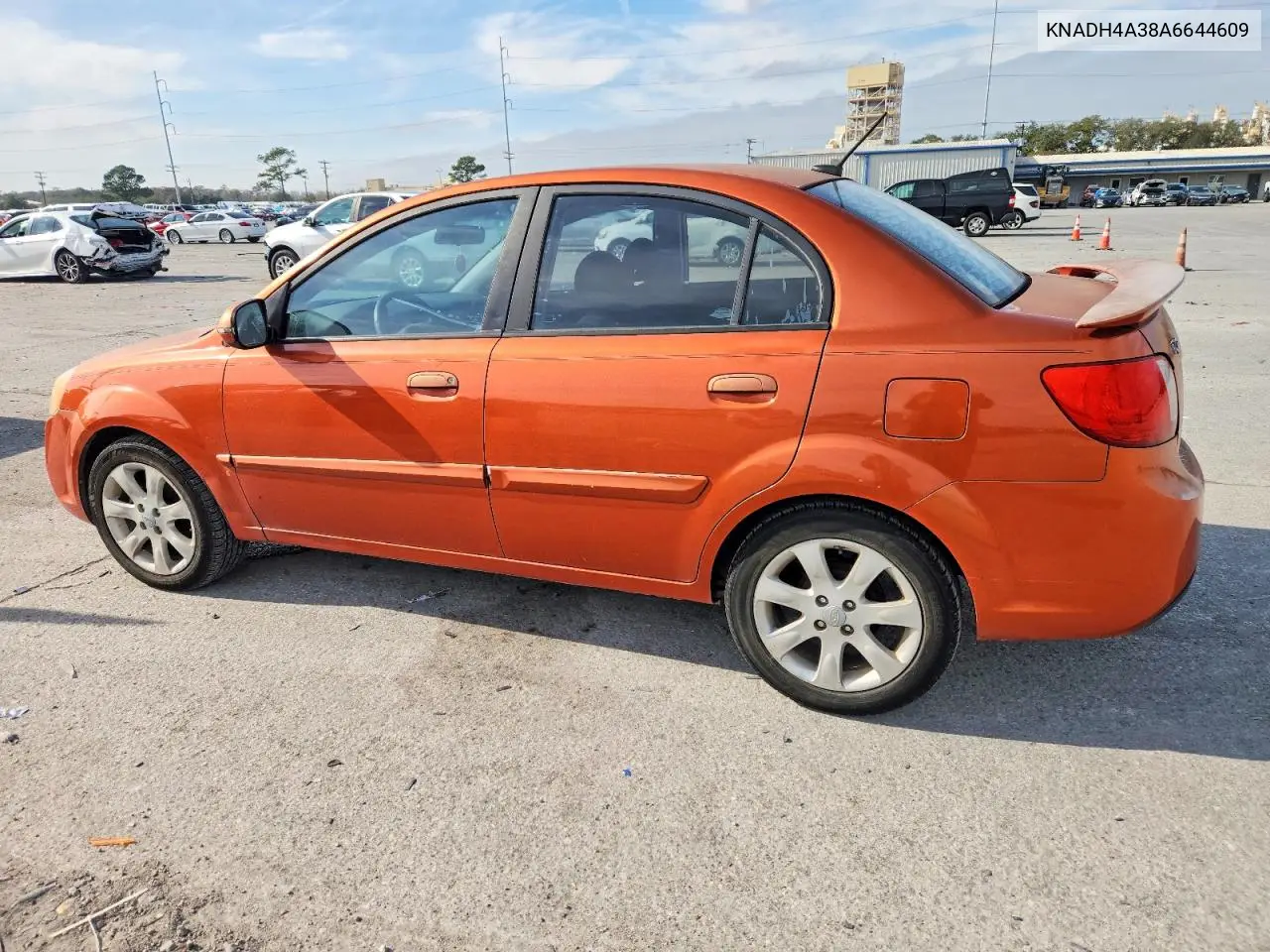 KNADH4A38A6644609 2010 Kia Rio Lx