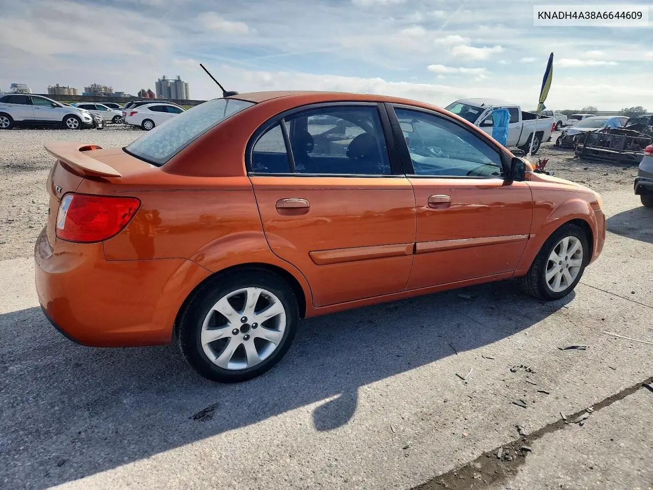 KNADH4A38A6644609 2010 Kia Rio Lx