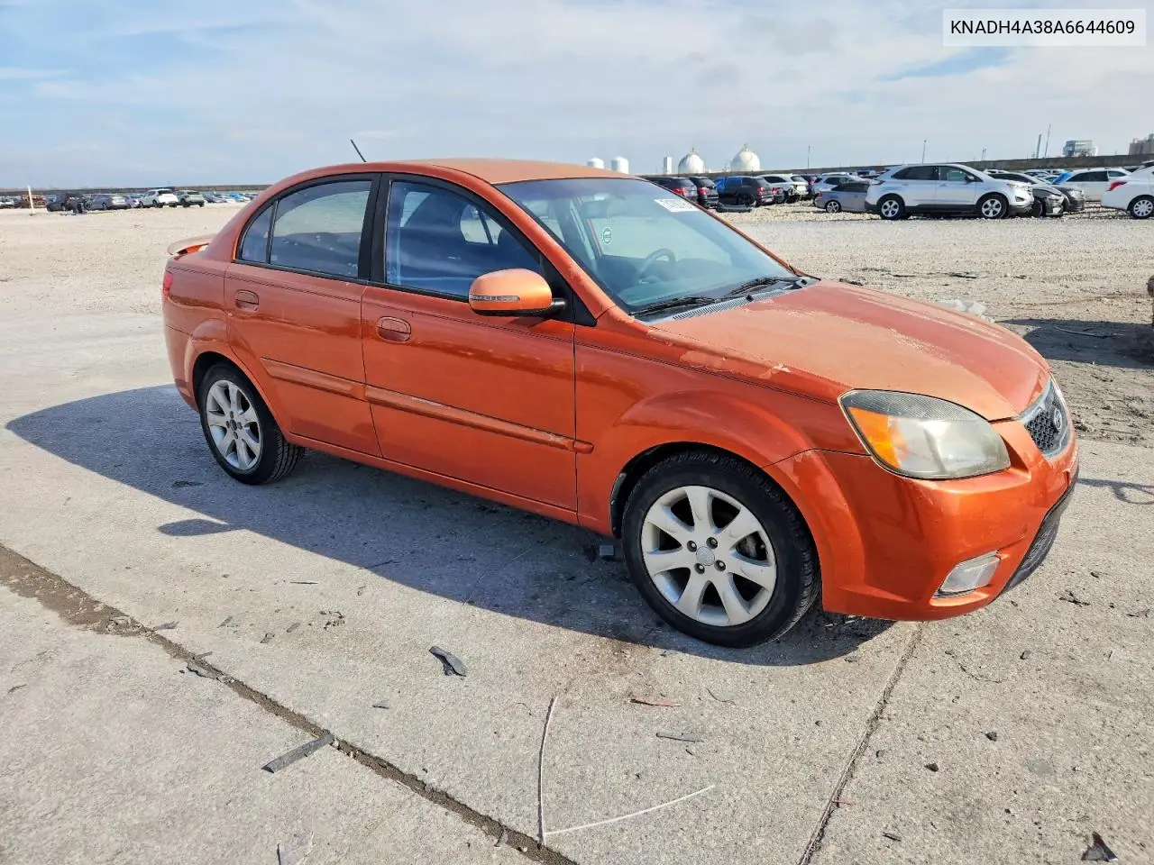 KNADH4A38A6644609 2010 Kia Rio Lx