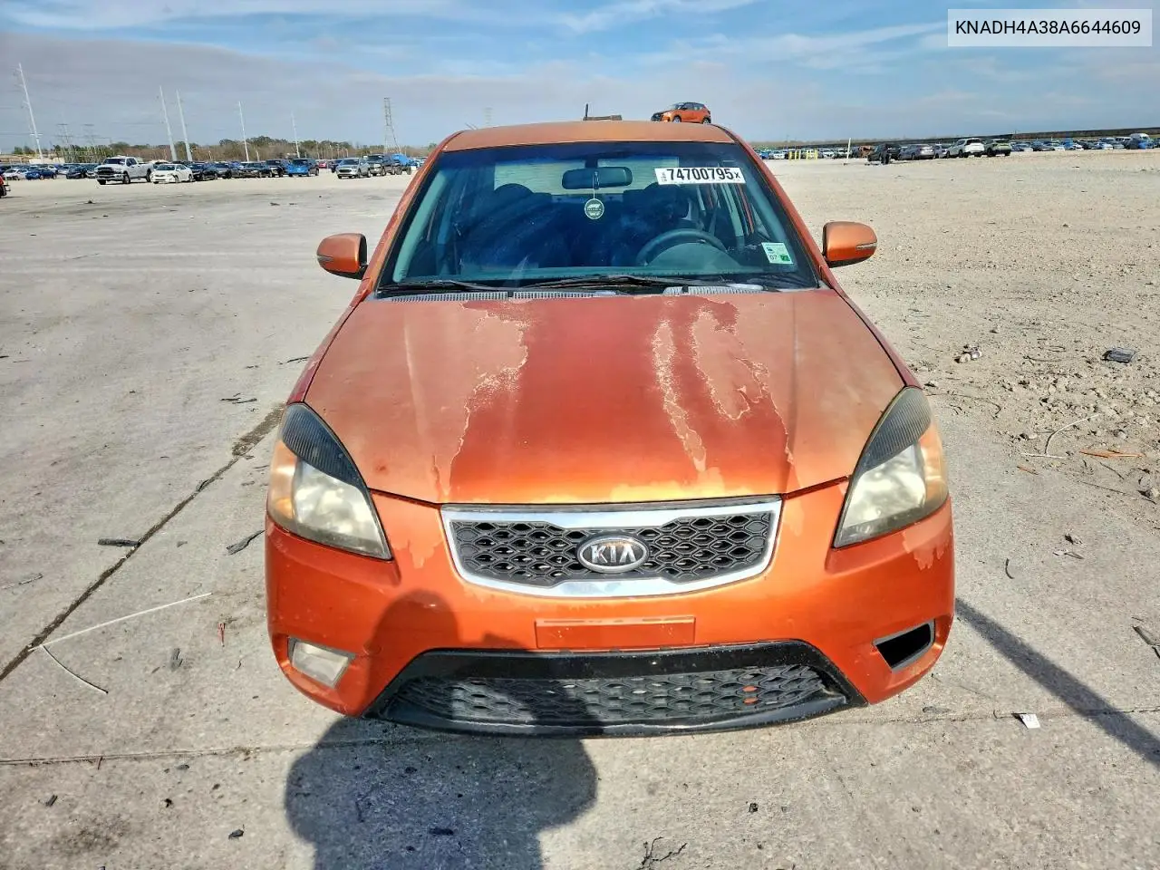 KNADH4A38A6644609 2010 Kia Rio Lx