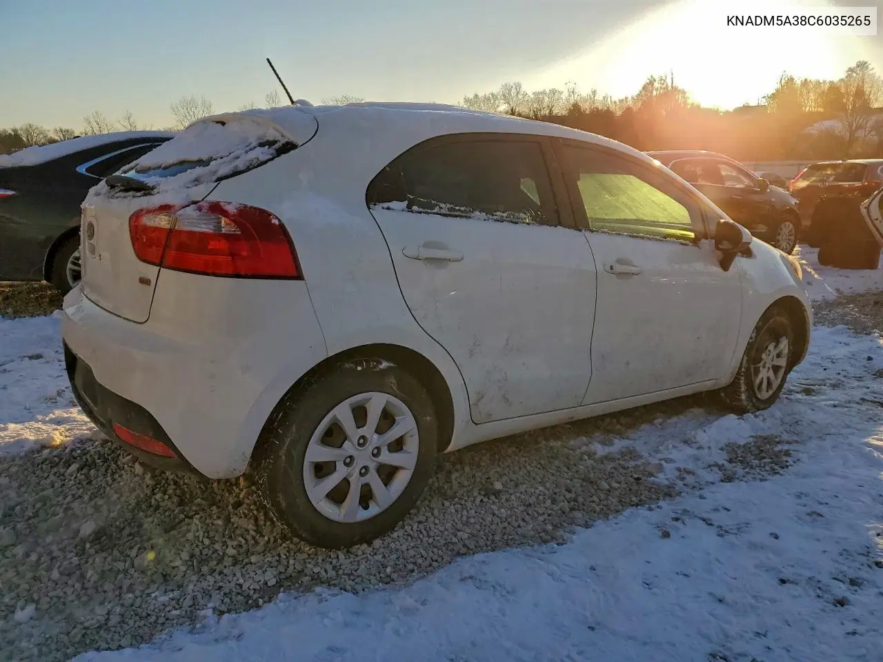 KNADM5A38C6035265 2012 Kia Rio Lx