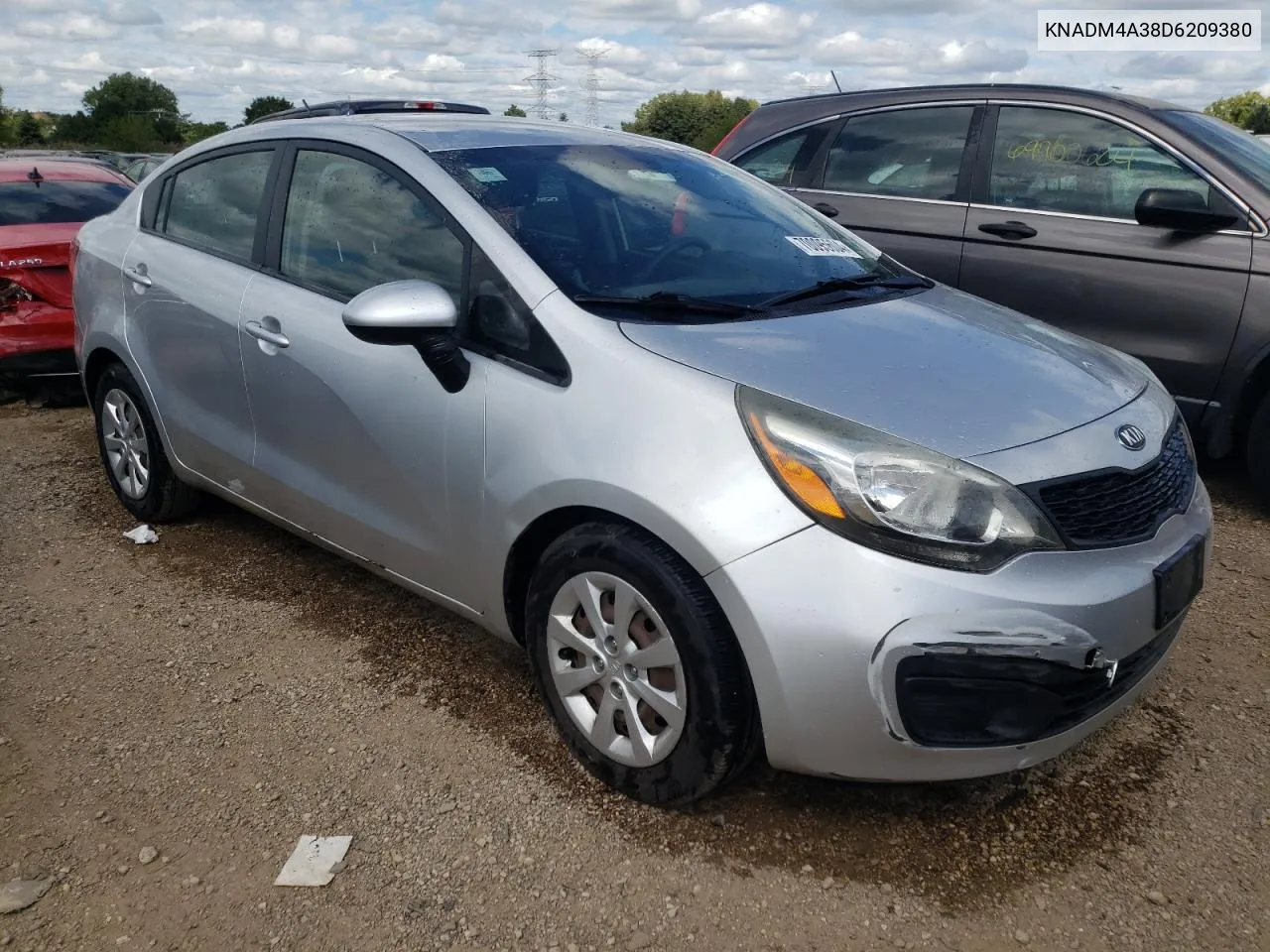 KNADM4A38D6209380 2013 Kia Rio Lx